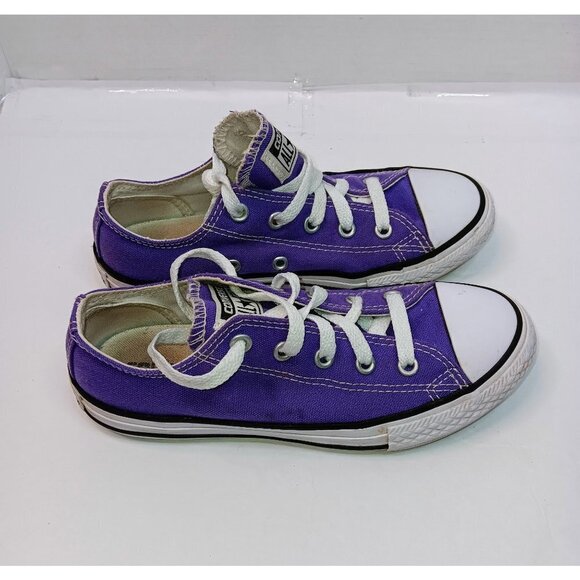 Converse All Star Low Top Youth Purple Sneaker - Picture 7 of 7